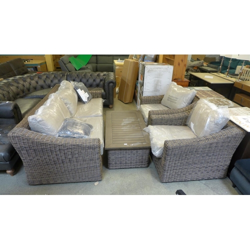 1551 - Ove Decors Denver 4 piece Woven Deep Seating Set, original RRP £1499.99 + VAT (4171-18) *This lot is... 