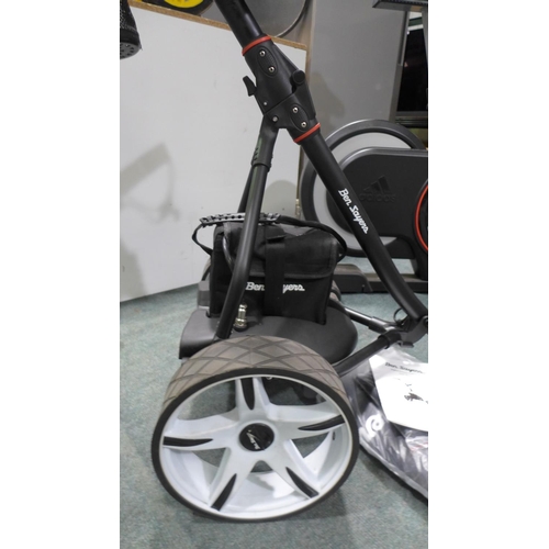 3034 - Ben Sayers digital/electric golf trolley with battery, charger & cover