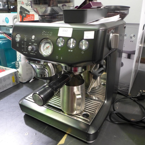 3042 - Sage Barista Impress Coffee Machine (Model: SES876BST) Original RRP £539.99 + vat          (296-291)... 