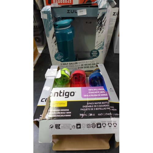 3044 - Three Contigo Autoseal 24oz Water Bottles and a Teal 1.8L Zulu Waterbottle (296-186,188)   * This lo... 