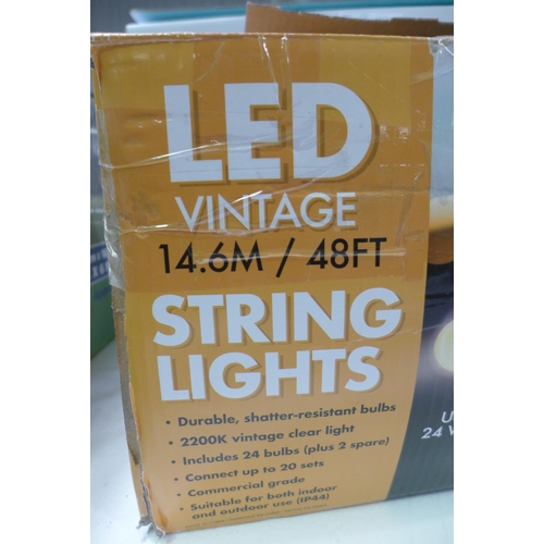3046 - Feit LED 48ft String Lights (296-174)   * This lot is subject to vat