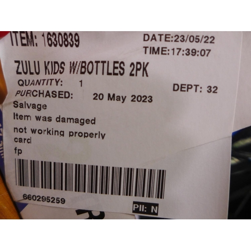3067 - Zulu Kids Water Bottles 2Pk    (296-133)   * This lot is subject to vat