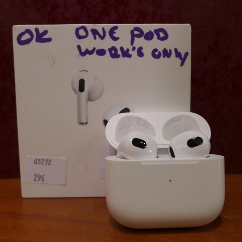3076 - Apple Airpods 3rd Gen With Charging Case , Original RRP £137.49 + vat          (296-57)   * This lot... 