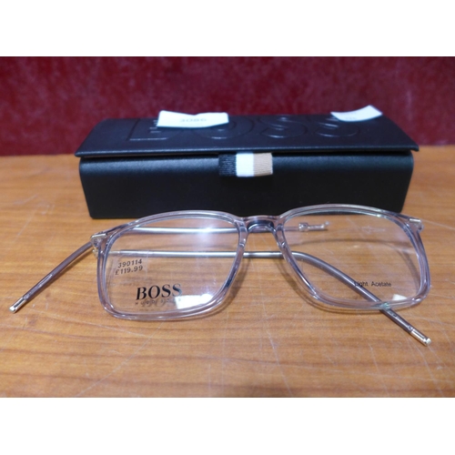 3086 - Hugo Boss 1372 Crystal plastic  55X16 glasses - (Arm Requires Attention)  , Original RRP £107.86 + v... 