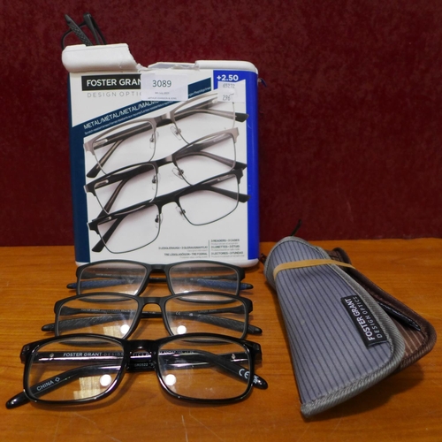3089 - A quantity of FGX Mens and  Ladies  Reading glasses - +1.5, +1.75,  + 2.5  (296-49)   * This lot is ... 