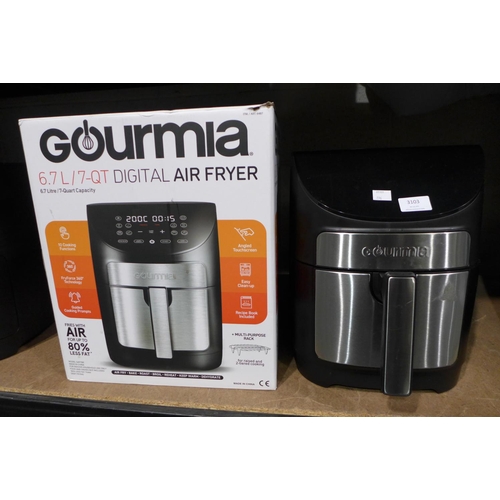 3103 - Gourmia Air Fryer 7Qt      (296-64)   * This lot is subject to vat