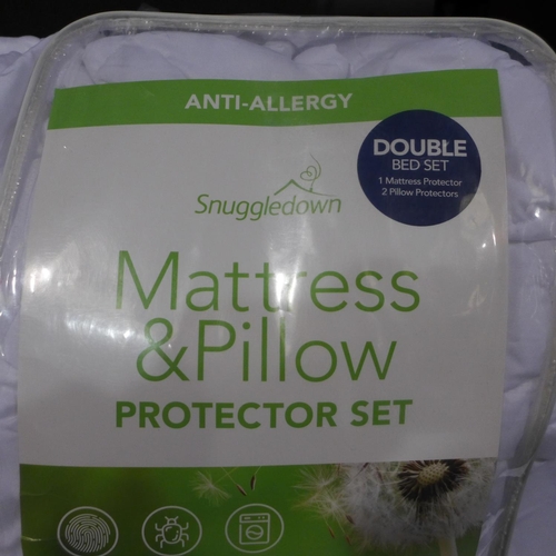 3112 - Mattress & Pillow Protector set and Solid Colour Reversible  Duvet - All Double (296-32,39)   * This... 