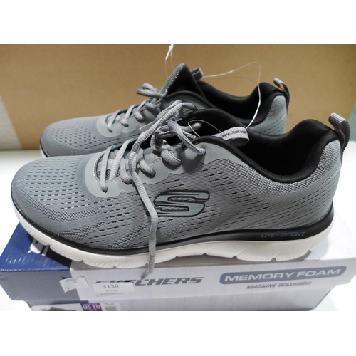 3130 - Pair of men's grey Skechers - UK size: 9 * this lot is subject to VAT