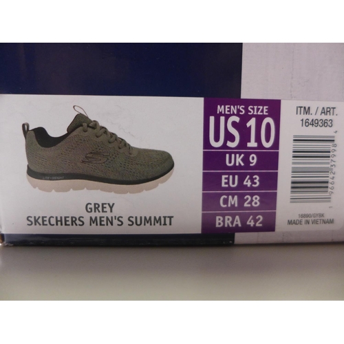 3130 - Pair of men's grey Skechers - UK size: 9 * this lot is subject to VAT
