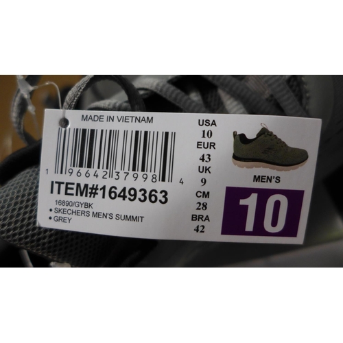 3130 - Pair of men's grey Skechers - UK size: 9 * this lot is subject to VAT