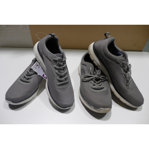 3130A - 2 Pairs of men's grey Skechers - UK sizes: 9 & 11 * this lot is subject to VAT