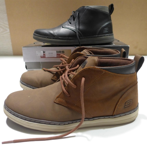 3131 - 2 Pairs of men's Skechers boots - UK sizes: 7 & 9 * this lot is subject to VAT