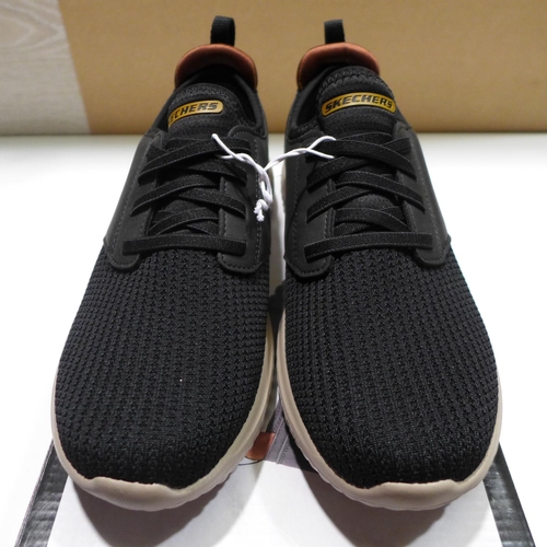 3132 - Pair of men's black Skechers - UK size: 8 * this lot is subject to VAT