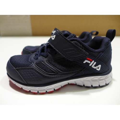 3146 - Pair of children's navy Fila trainers - UK size: 11 * this lot is subject to VAT