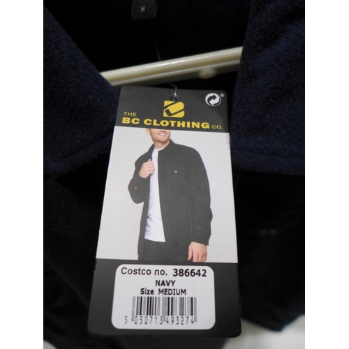 3158 - 3 Men's B.C Clothing Co. Button-up Jackets - mixed sizes and colour * this lot is subject to VAT