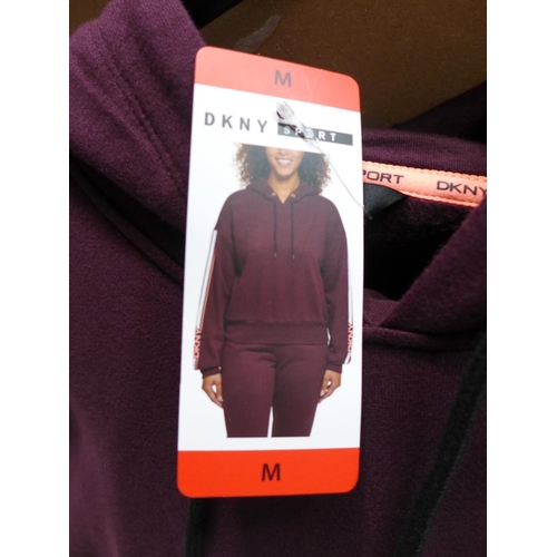 3163 - Women's The North Face hoodie & DKNY Sport purple track suit - all size: M * this lot is subject to ... 