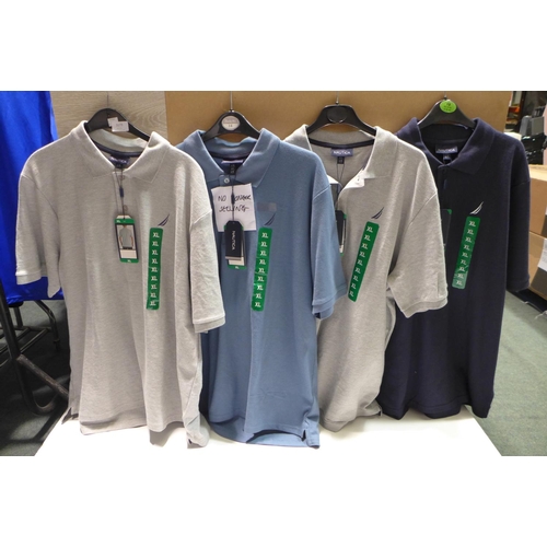 3173 - 4 Men's Nautica XL polos - mixed colours * this lot is subject to VAT