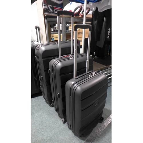 3181 - At Bon Air 3Pc Black Hardside Suitcase Set, Original RRP £133.33 + vat           (296-76)   * This l... 