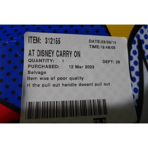 3205 - At Disney - Mickey Mouse - Carry On Hardside Spinner Case    (296-25)   * This lot is subject to vat