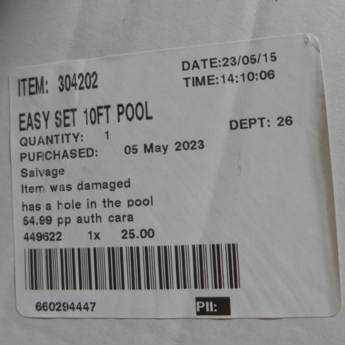 3209 - Intex Easy Set 10Ft Pool   (296-24)   * This lot is subject to vat