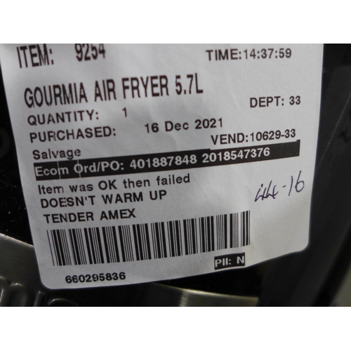 3214 - Gourmia Airfryer (296-415) *This lot is subject to VAT