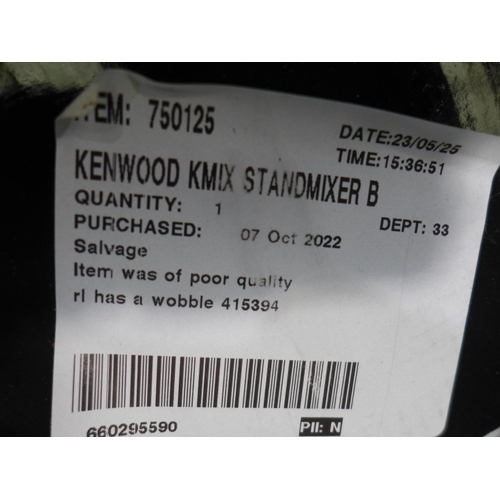 3222 - Kenwood KMix Black stand mixer (296-423) *This lot is subject to VAT