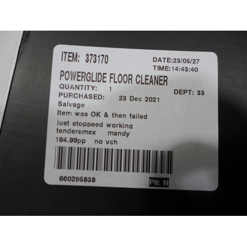 3223 - Aircraft Powerglide Floor Cleaner with Battery (296-424) *This lot is subject to VAT