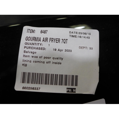 3226 - Two Gourmia Air Fryers 7Qt (296-278)   * This lot is subject to vat