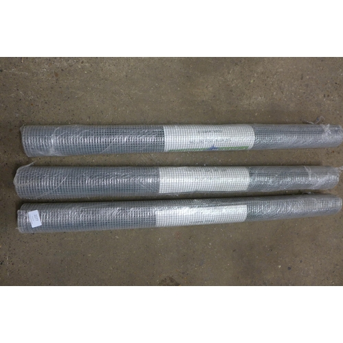 2277 - 4 Rolls of Prime Weld mesh (¼