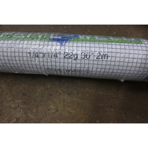 2277 - 4 Rolls of Prime Weld mesh (¼