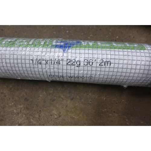 2278 - 4 Rolls of Prime Weld mesh (¼