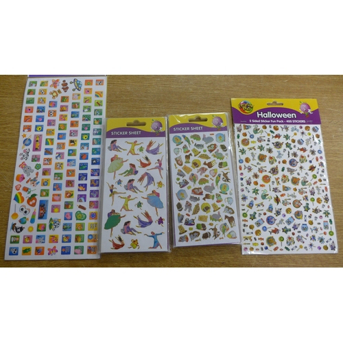 2287 - Box of sealed mixed sticker pads