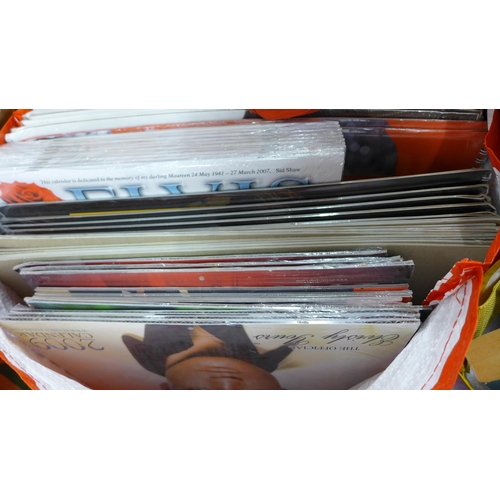 2290 - 2 large bags of Elvis magazines, books, calendars, posters and other