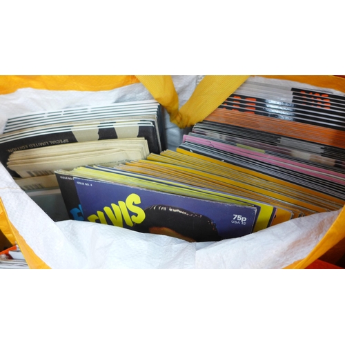 2290 - 2 large bags of Elvis magazines, books, calendars, posters and other