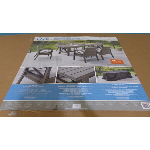 3258 - Ove Decors Austin 7 piece Dining Set and Cover, original RRP £1416.66 + vat (295-43) *This lot is su... 