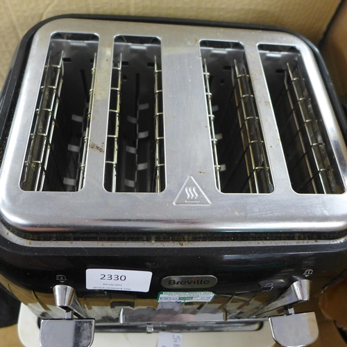 2330 - Breville 4-slice toaster & Morphy Richards 4-slice toaster