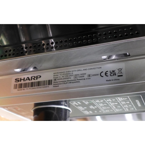 3280 - Sharp 25L Convection Microwave Model: YC-PC254A, Original RRP £124.99 + vat  (296-130)   * This lot ... 