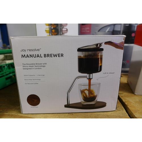 2377 - Professional juice extractor, boxed, mechanical scale, Espresso carousel and a Manual Brewer