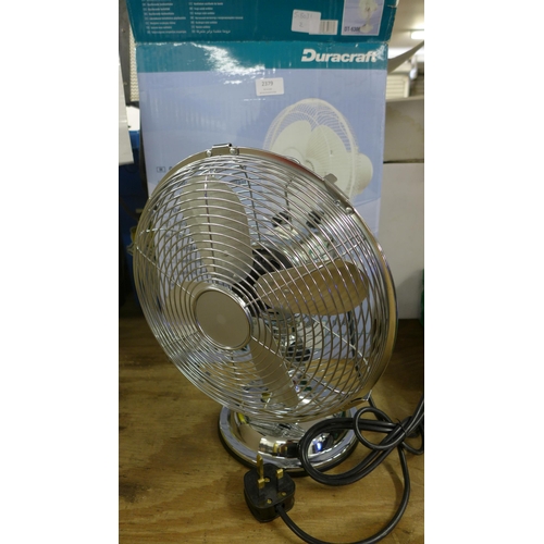 2379 - 2 Unused deck fans