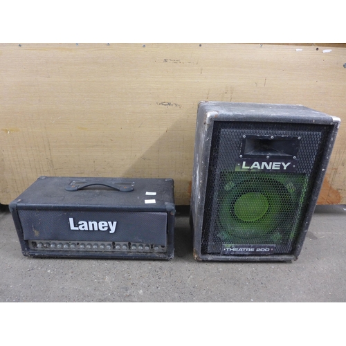 2159 - Laney Theatre 200 speaker and Laney 3H amp
