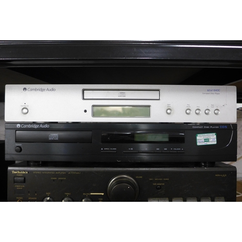2170 - Stereo equipment including Cambridge Audio Azur 640C CD player, CD5 CD player, integrated amplifier ... 
