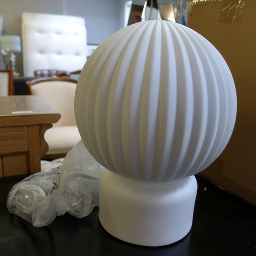 1627 - A pair of white globe lights