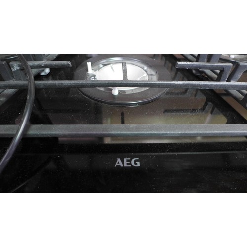 3290 - AEG 5 Burner Gas On Glass Hob H52xW750xD510mm - model no  HVB75450IB , Original RRP £740.83inc VAT  ... 