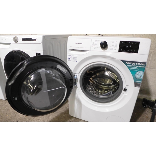 3027 - Hisense White 9kg, 1600rpm Washing Machine, A Rated (Model: WFGE901649VM) original RRP £333.33 + vat... 