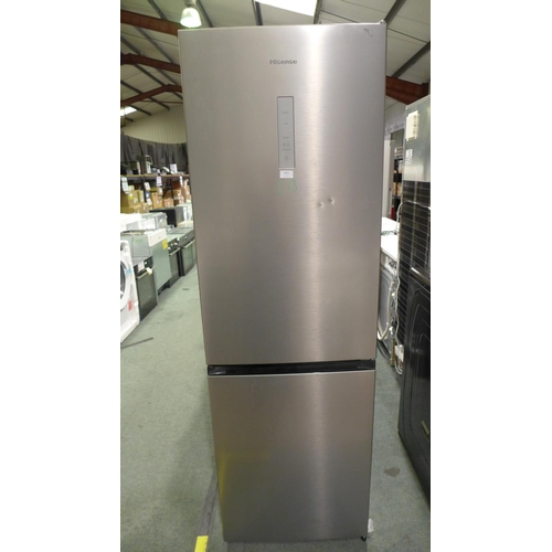 3035 - Hisense Stainless Steel Effect Fridge Freezer, F Rated (Marked) (Model: RB388N4BC10UK) original RRP ... 