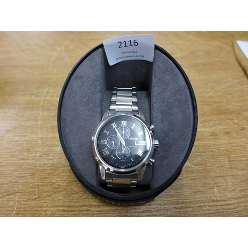 2116 - Fossil men's gun metal Gen 6 smart watch with charging cable * this lot is subject to VAT