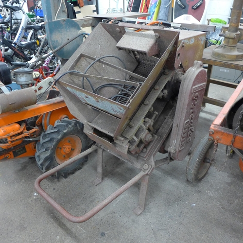 2005 - Pneulec Royer compost shredder mixer for grading soil - failed electrical safety test due to earth c... 