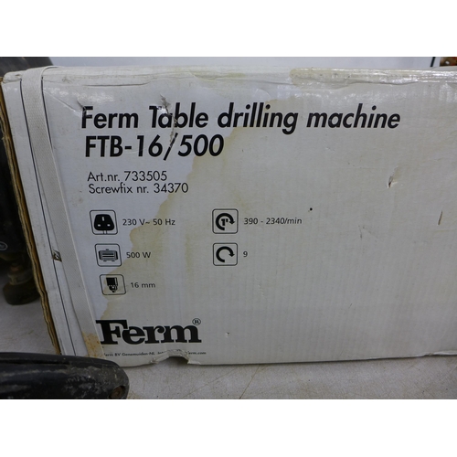 2009 - Ferm pillar drill (FTB-16/500) - boxed