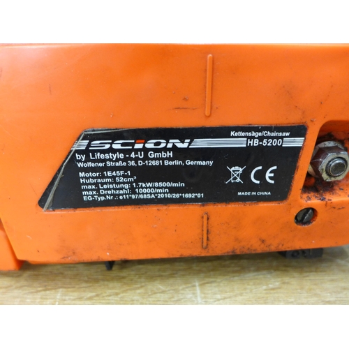 2051 - Iscion petrol chainsaw HB-5200