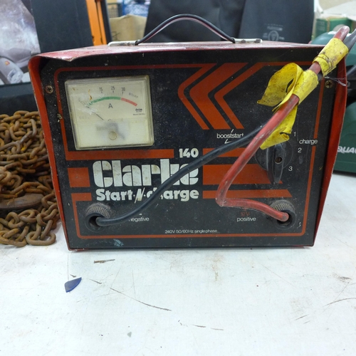 2053 - Clarke 140 Start & Charge - failed electrical safety test due to earth continuity failure - sold as ... 